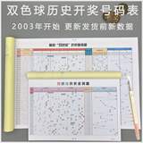 中国福利彩票双色球 3D 历史开奖结果记录走势图数据纸质表格