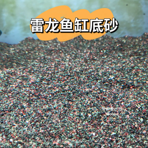 雷龙底沙灰青沙青红沙偏暗灰青沙青灰红沙七彩牙鱼原生鱼缸造景沙
