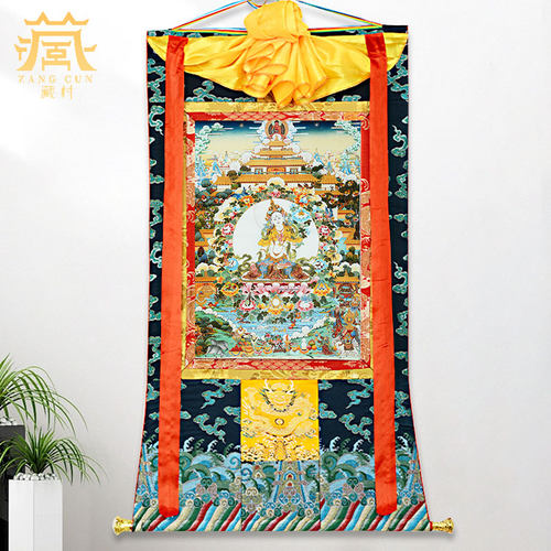 藏村玄关装饰挂画矿物颜料唐卡