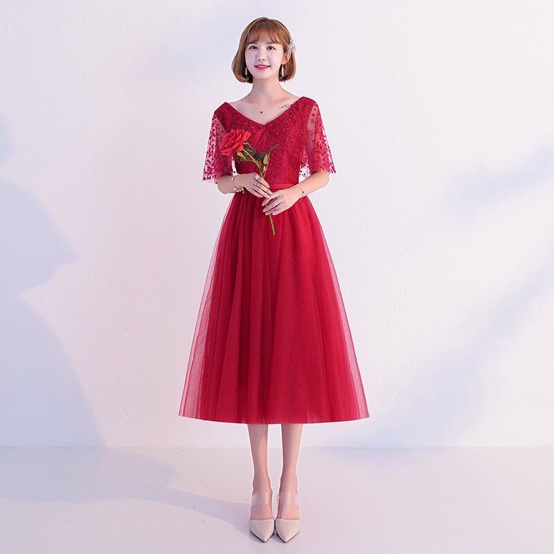 敬酒服新娘秋季150cm小个子女婚纱红色连衣裙红色洋装小礼服显瘦|ruв категории Женская одежда, Cвадебные платья, платье/вечернее платье - от Buy2taobao.com для оказания профессиональной услуги покупки агента Taobao