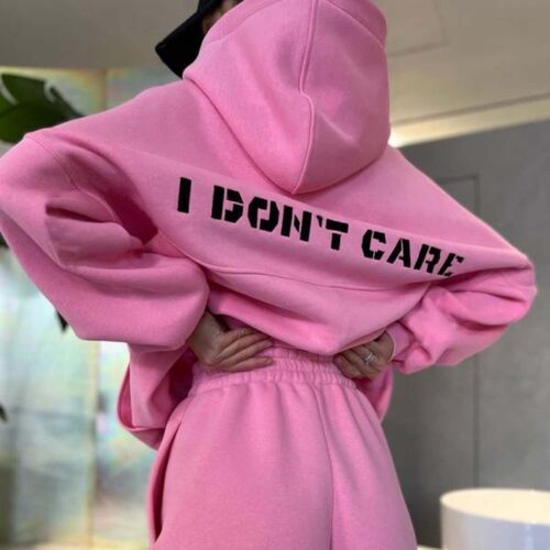 2027 hooded printed sweatshirt sports leisure set