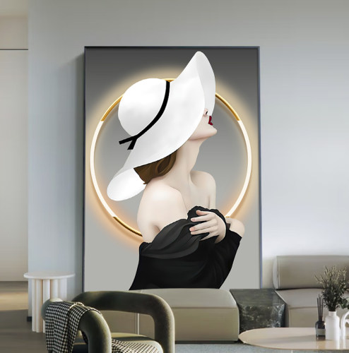 人物玄关装饰画轻奢走廊过道壁画