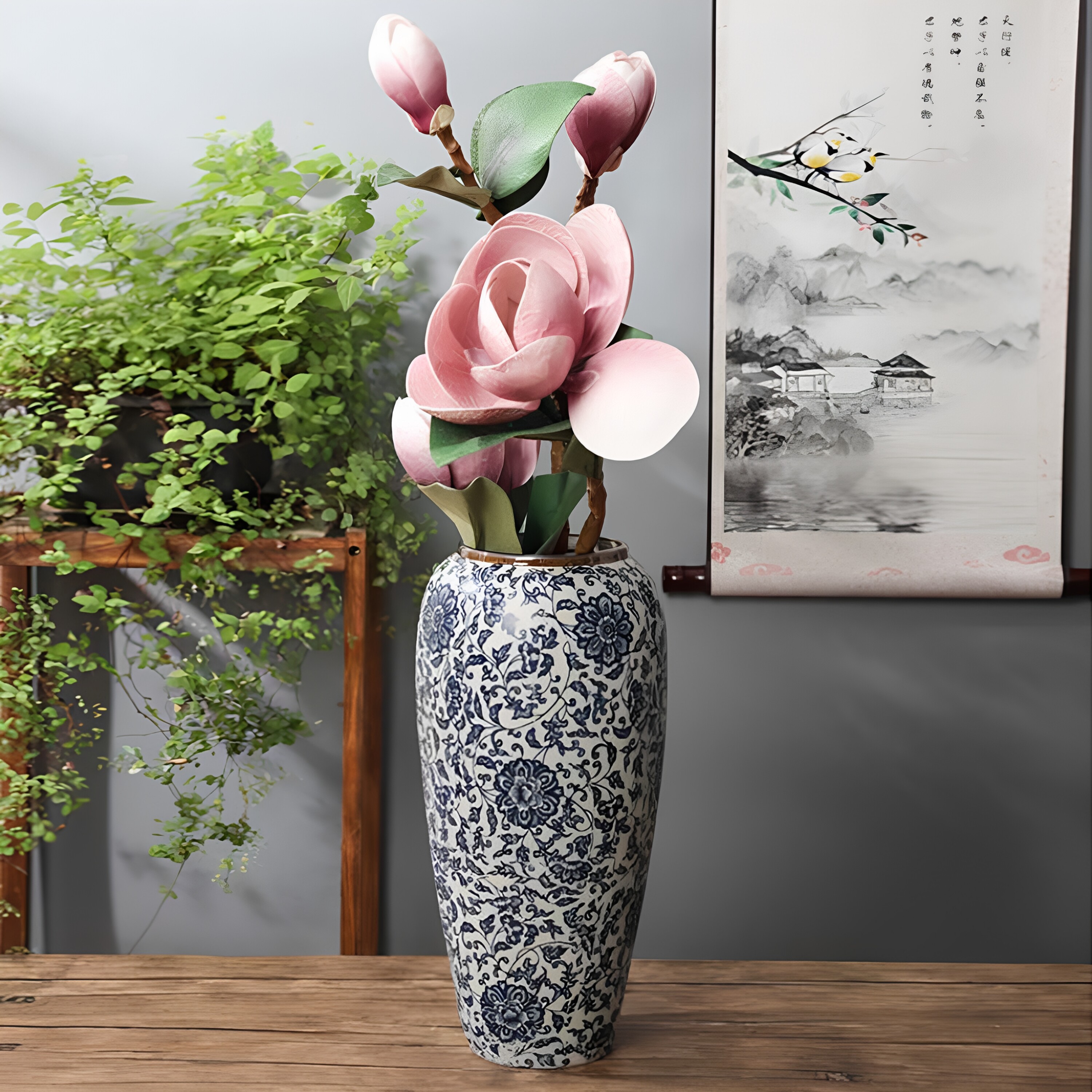 家居装饰品摆件景德镇陶瓷花器现