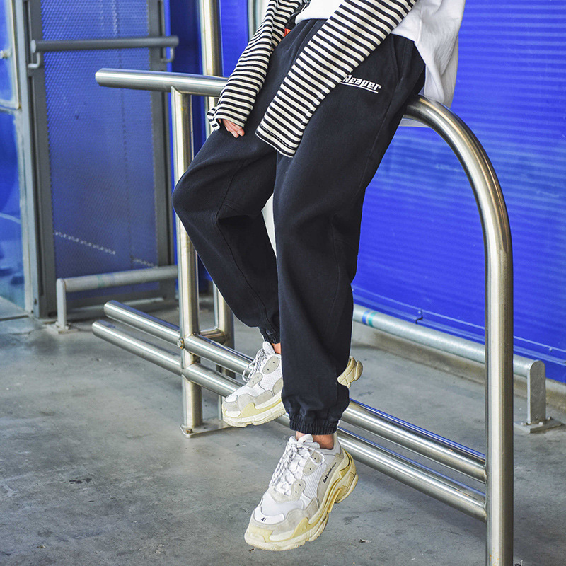 ACE REAPER 国潮原创字母绣花小脚休闲裤男装日系运动哈伦裤潮在类目 男装, 休闲裤中 - 来自Buy2taobao.com提供专业的淘宝代购服务