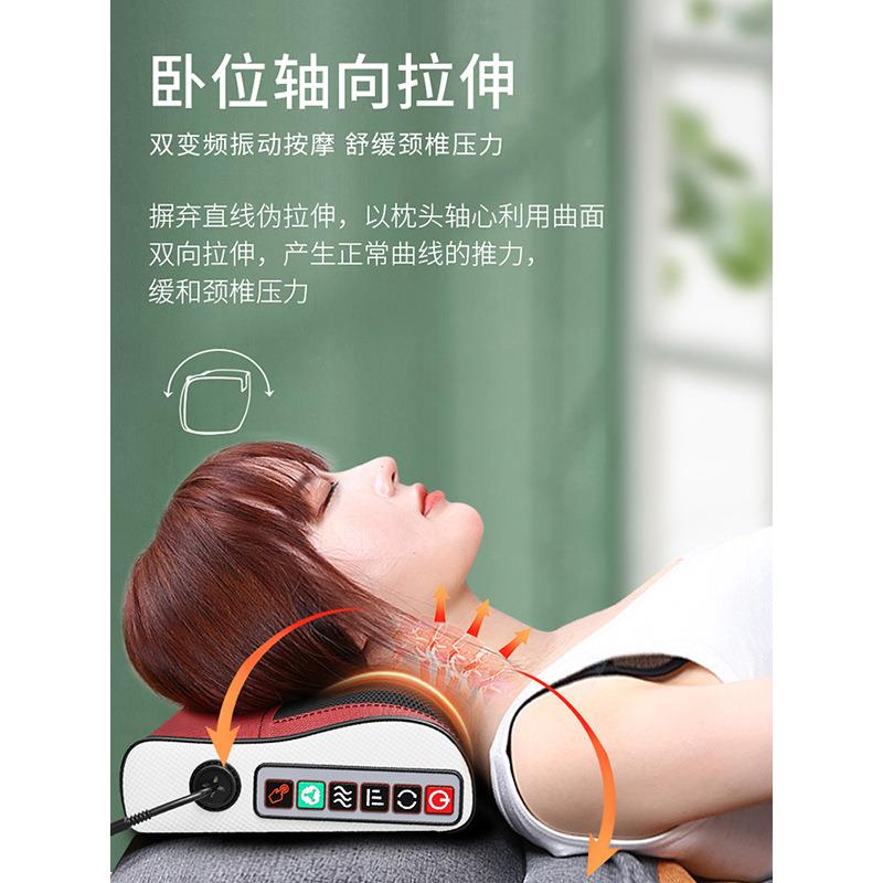 颈461肩椎按摩枕用电动部腰部按摩仪全身多功能揉捏热家敷颈按摩