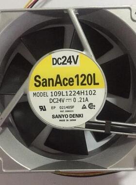 109L1224H102 三洋 SanAce120L 12cm 12038 24V 0.21A双滚珠风扇