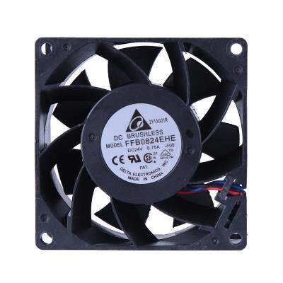 原装正品FFB0824EHE/VHE/SHE散热风扇8CM厘米8038 24V变频器