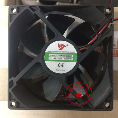 全新YTD249225S04501散热风扇 8 9 12厘米 DC24V0.30A 4500转