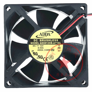 8025 A71GL 12V 0.55A 机箱电源散热风扇 全新ADDA 8CM AD0812XB