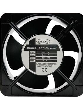 全新原装 LIFEN LF17251HBL 220V 0.24A 38W大型电力机柜散热风扇