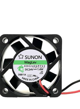 KDE2404PFV2 4010 24V 1.4W 建准 SUNON 4CM 2线 静音 变频器风扇