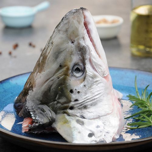 纯色本味去腮三文鱼头1.35kg