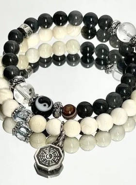 串珠双层一人之下手链手串复古国风王也男女太极八卦周边新中式女