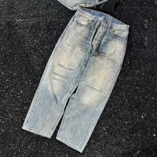 日单A.PRESSE No.37 25AW改良501复古水洗破坏油漆赤耳牛仔裤