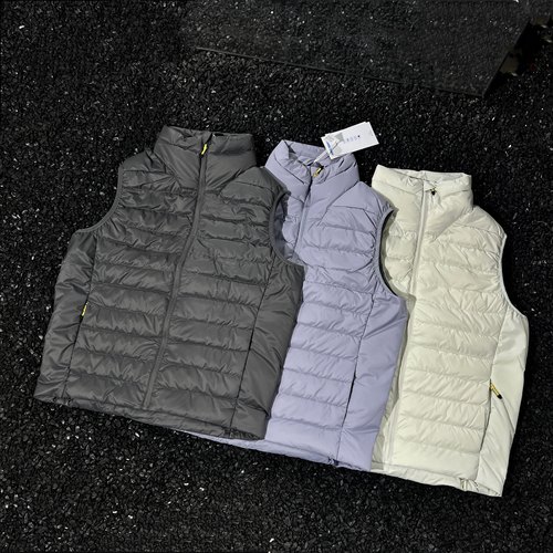 正品日单Fppev索罗娜棉保暖羽绒马甲男女运动户外防水轻量化背心