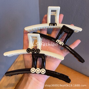 东大门小香款min大抓夹盘发器气质鲨鱼夹高级感发夹子发抓女发卡