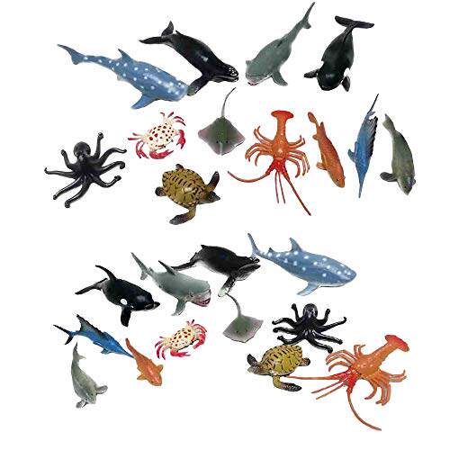 Fun Central AZ919 2 Packs 12 Pieces 4 Inch Ocean Sea Animalsin the Rubber Material Science products, Rubber Products, Other rubber products category - from Buy2taobao.com to provide professional Taobao agent buy service