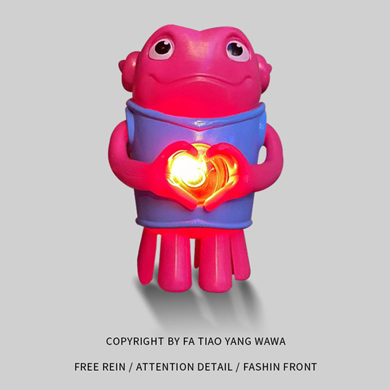 会比心的疯狂外星人玩具网红玩偶发光笔芯抖音同款创意礼物送女友