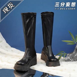 三分妄想cos鞋成男万用可垫增高长筒靴cosplay二次元漫展道具鞋