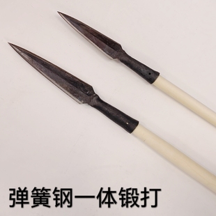 锻打钢镖大号枪头山猪矛练武器械霸王枪未开刃练武红缨枪长矛枪头