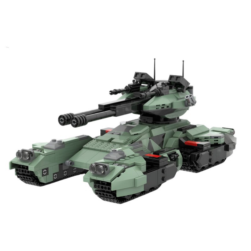 【高砖零件】光环战争M850灰熊主战坦克MOC-241105拼装积木玩具