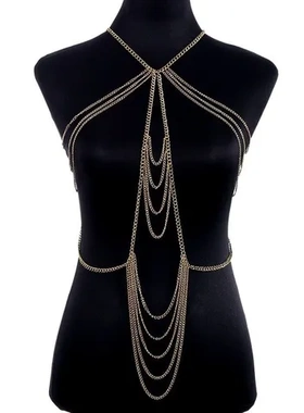 chain性感项链外贸流苏外贸饰品速卖通身体链饰品欧美女式Body