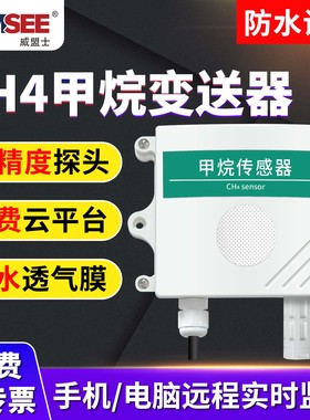 甲烷传感器CH4高精度甲烷浓度监测工业级RS485报警甲烷浓度检测仪