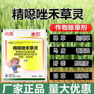 精噁唑禾草灵小麦水稻田除草药剂