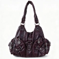 Large Dl Mark Wine Red