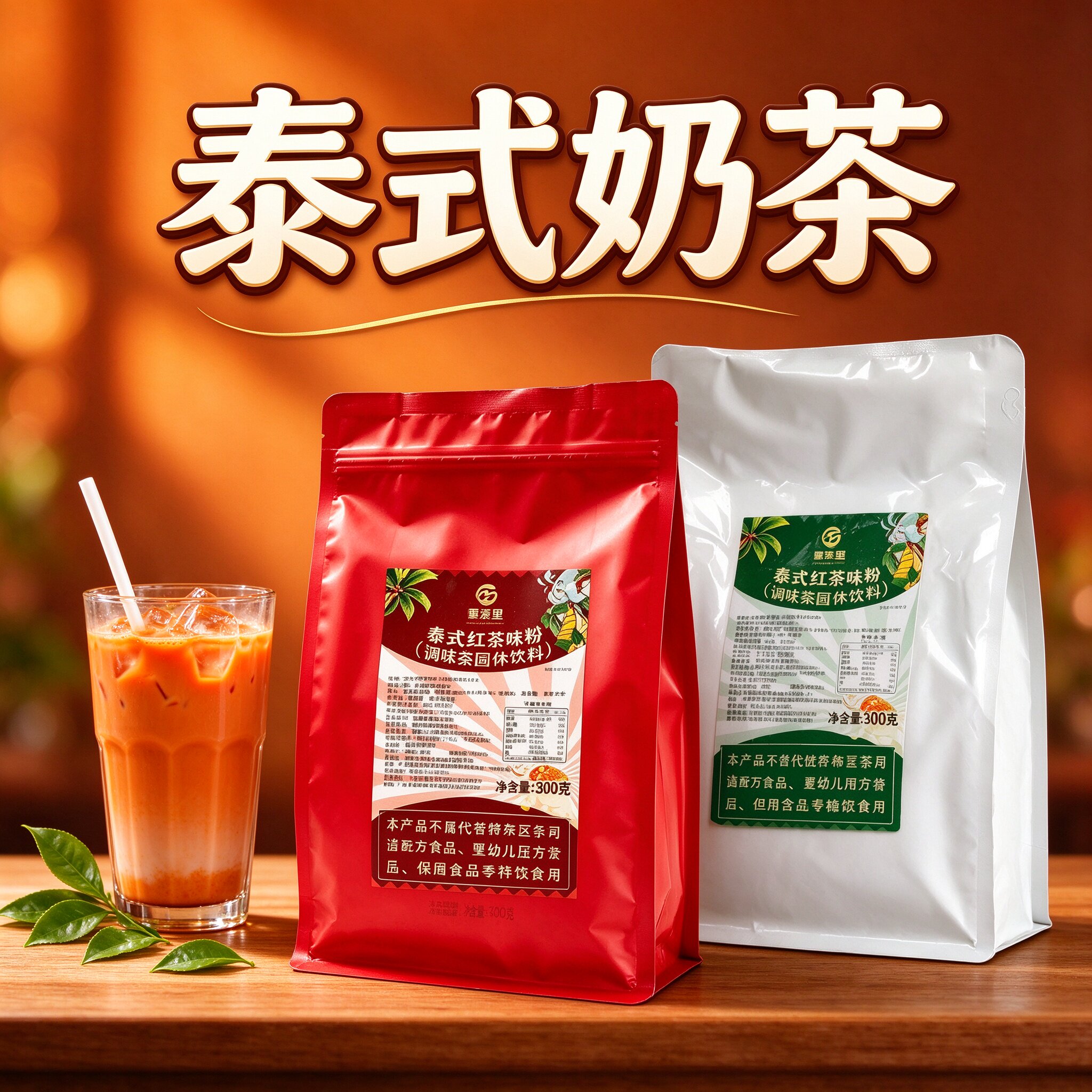 泰式奶茶叶红茶绿茶叶泰式咸法酪泰奶泰红泰绿饮品奶茶蜜格里500g