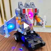 万向变形飞机机器人多功能男孩玩具3到6岁以上8至12儿童5高级新款