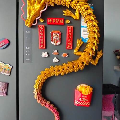 3D打印中国龙神龙工艺品摆件礼物网红创意手办汽车摆件厂家手办