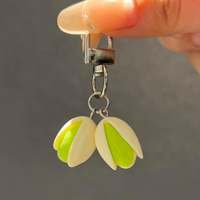 【一个开心果】仿真开心果钥匙圈礼物小挂件耳机盒挂扣装饰礼物