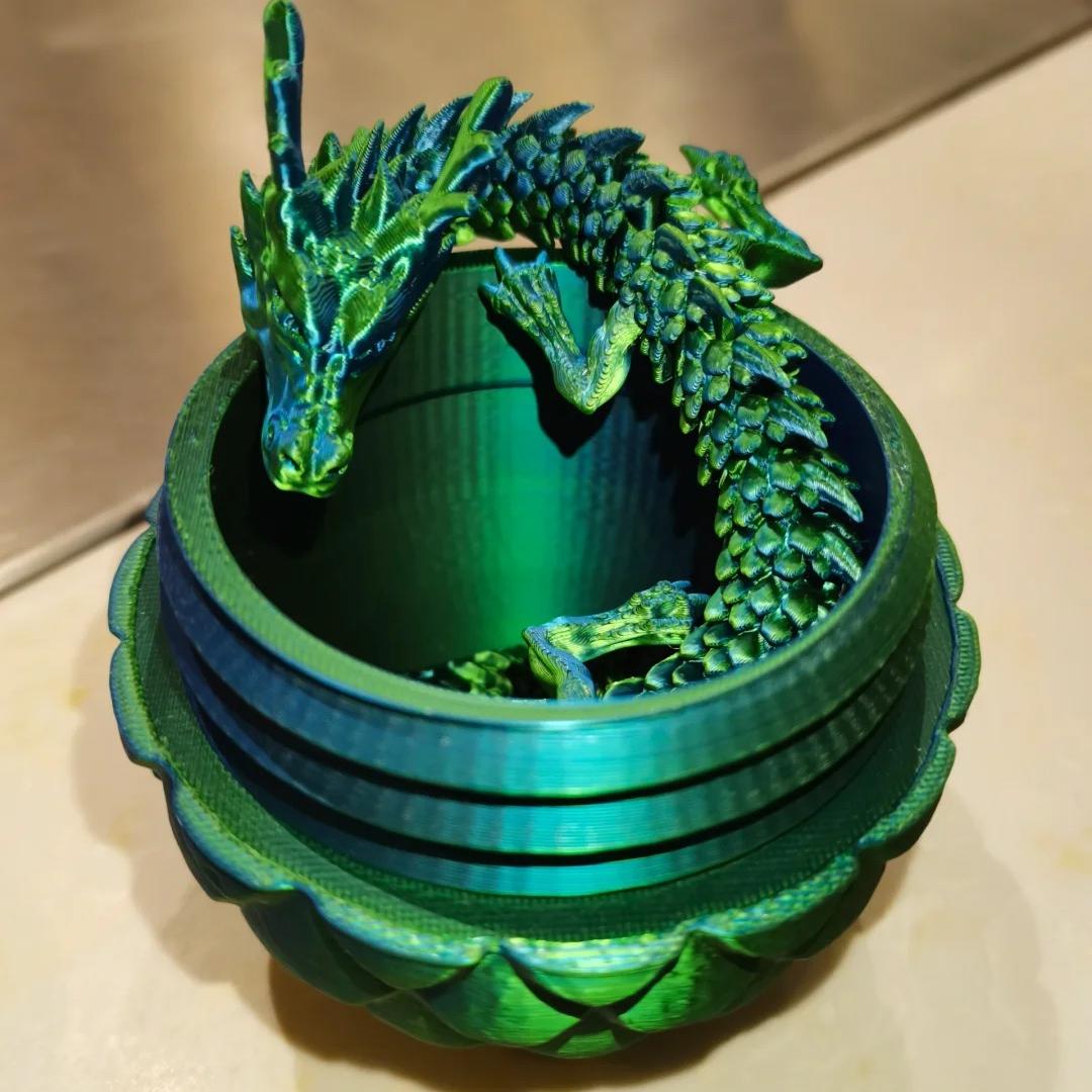 3D打印龙蛋热销龙年生肖解压玩具