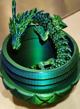 3D打印龙蛋热销龙年生肖解压玩具