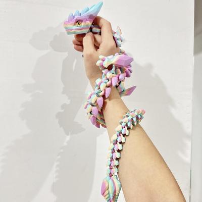 网红打印龙夜光仿真动物模型摆件