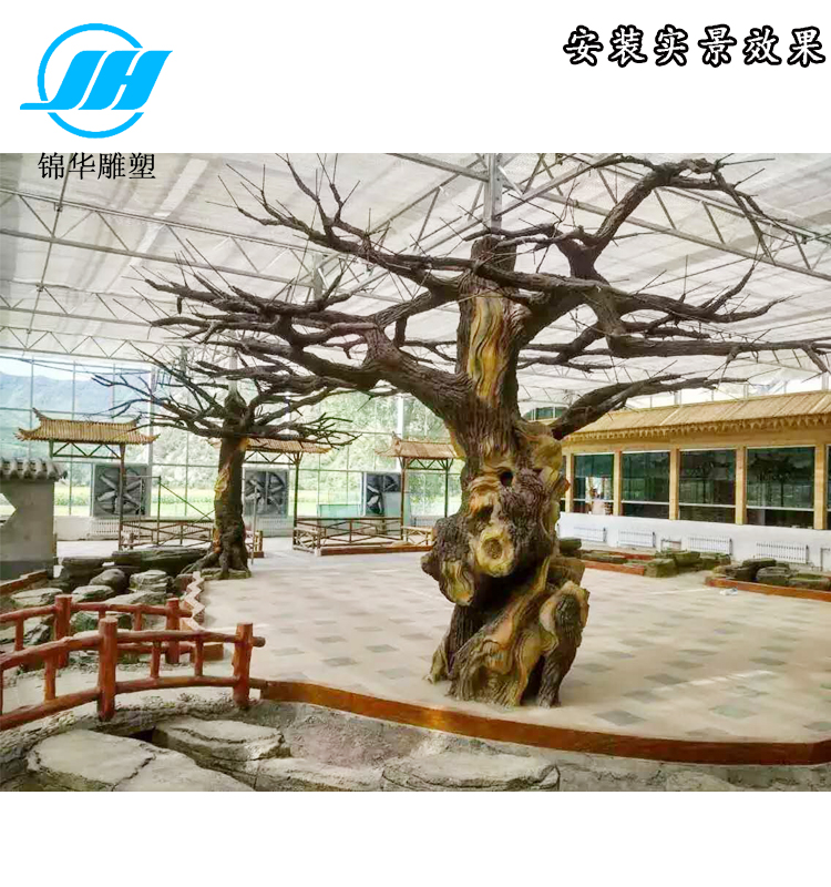 花盆公园小区雕塑摆件仿木头水泥凉亭仿古水泥亭子水泥垃圾桶水泥