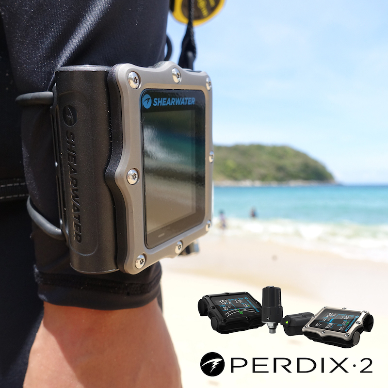Shearwater PERDIX 2 perdix2 Ti彩屏潜水电脑表无线发射器潜水表