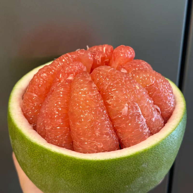 云南红宝石土豪青皮柚子2个礼盒装当季新鲜孕妇水果嫩甜多汁泰柚
