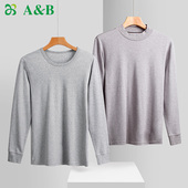 AB内衣男士 R780 R799 纯棉刷绒圆领半高领打底单件上衣单裤 R790