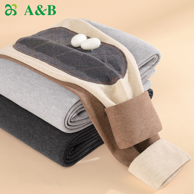 ab内衣男女羊绒蚕丝护腰护膝保暖裤弹力修身保暖裤D981/D982