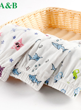 【2条装】ab内衣男童宝宝内裤纯棉印花小童小孩三角面包短裤F611