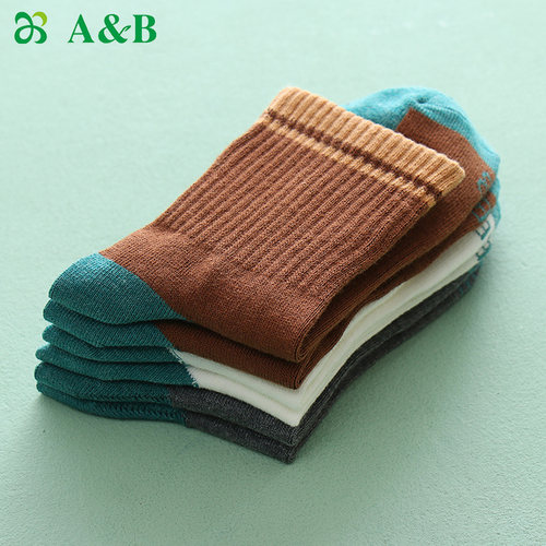 透气防臭中筒袜A＆B抗菌女士