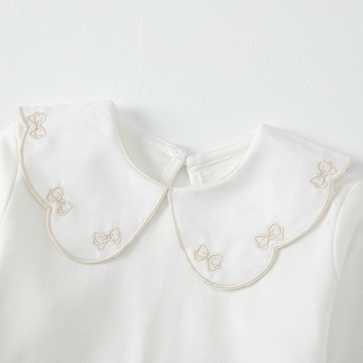 女童打底衫春秋女宝宝娃娃领上衣