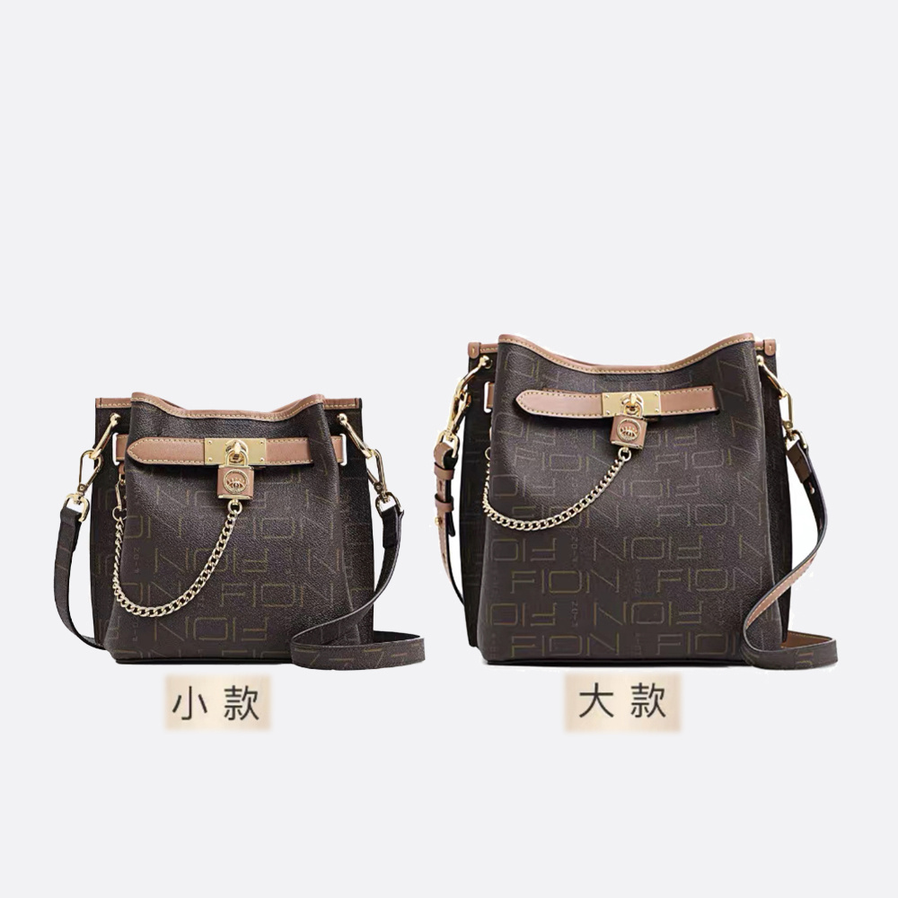 fion/菲安妮怪兽锁头水桶包