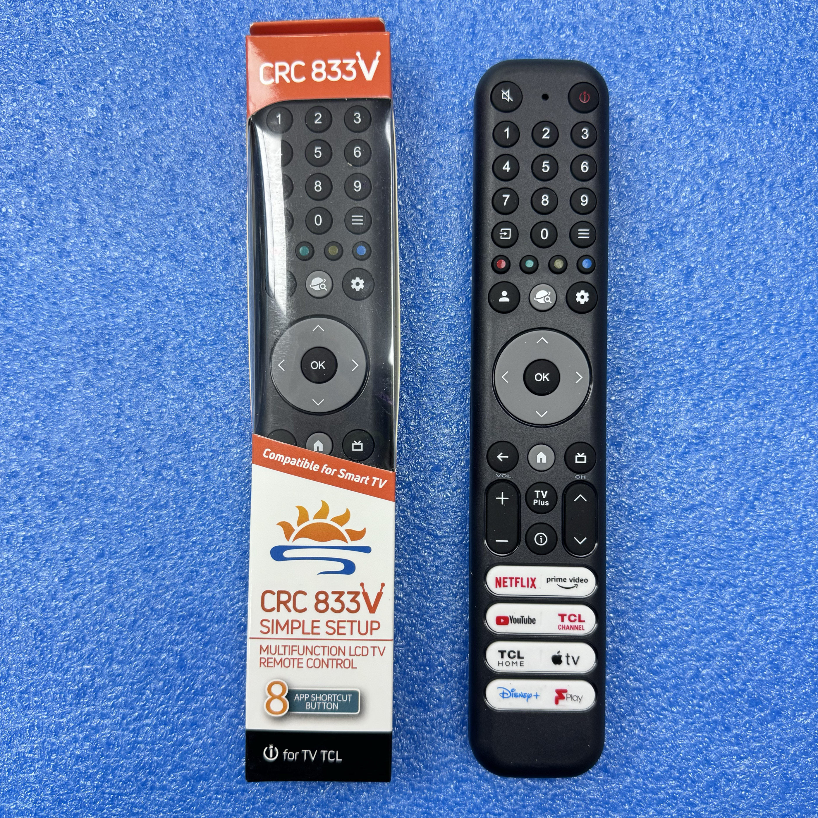 适用于TCL智能液晶电视机遥控器单品牌通用红外遥控器CRC833V