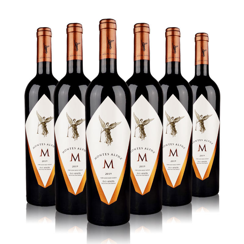 智利红酒montes蒙特斯天使欧法m干红葡萄酒14.5%vol750ml