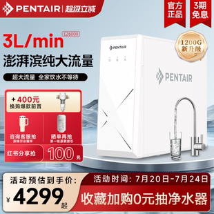 滨特尔净水器RO反渗透1200G家用大流量净水直饮机EZ6000