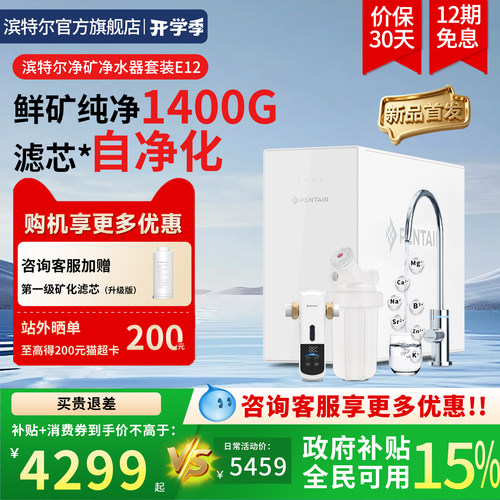 滨特尔净水器E12净矿一体机1400G