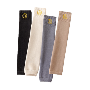 女童秋冬季加厚刺绣袜套儿童毛圈护膝宝宝过膝长筒堆堆袜护腿保暖